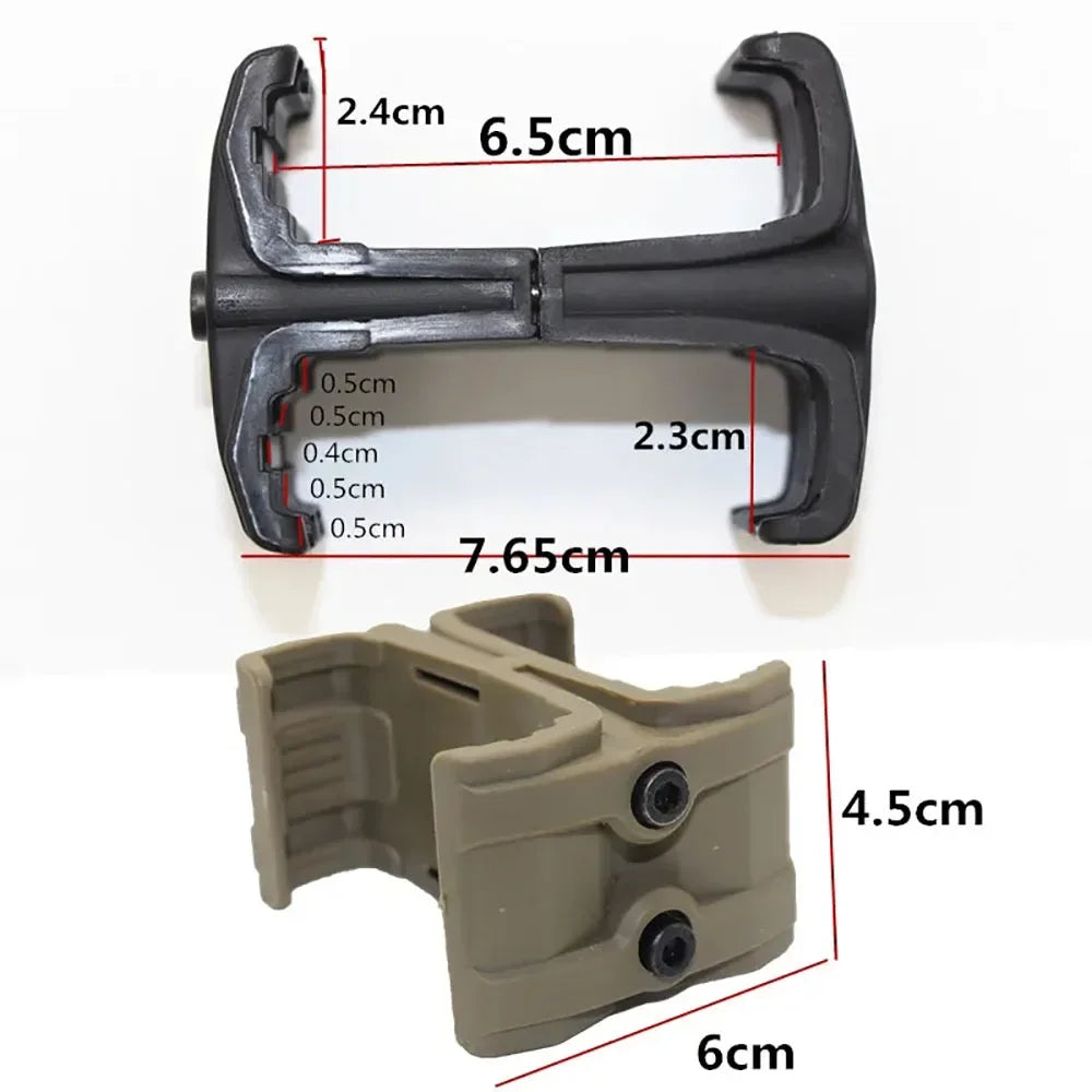 Universal Clip Rifle Dual Parallel Magazine for AK AR15 M4 Mag595 Airsoft Link Round Cartridge Speed Loader Gun Accessories